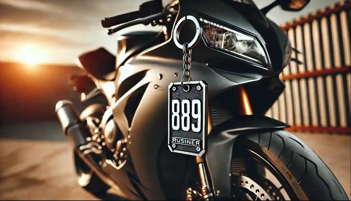 Number Plate Keychain For Bike