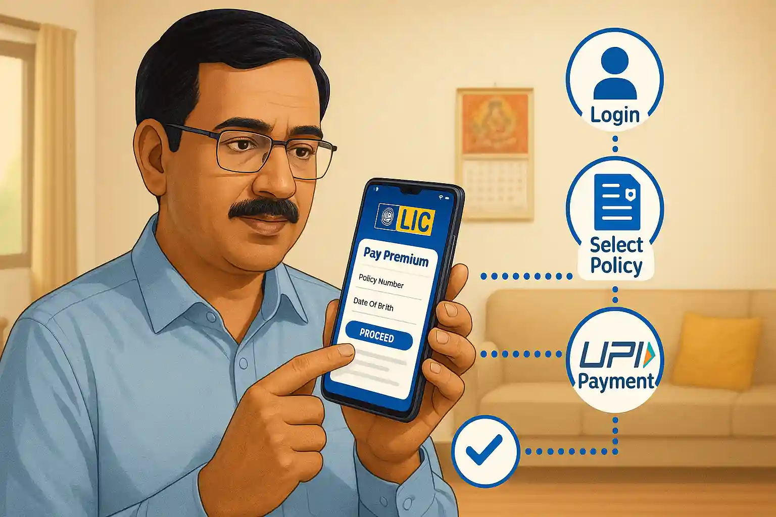 How Mobile Apps Guides to LIC Premium Payment
