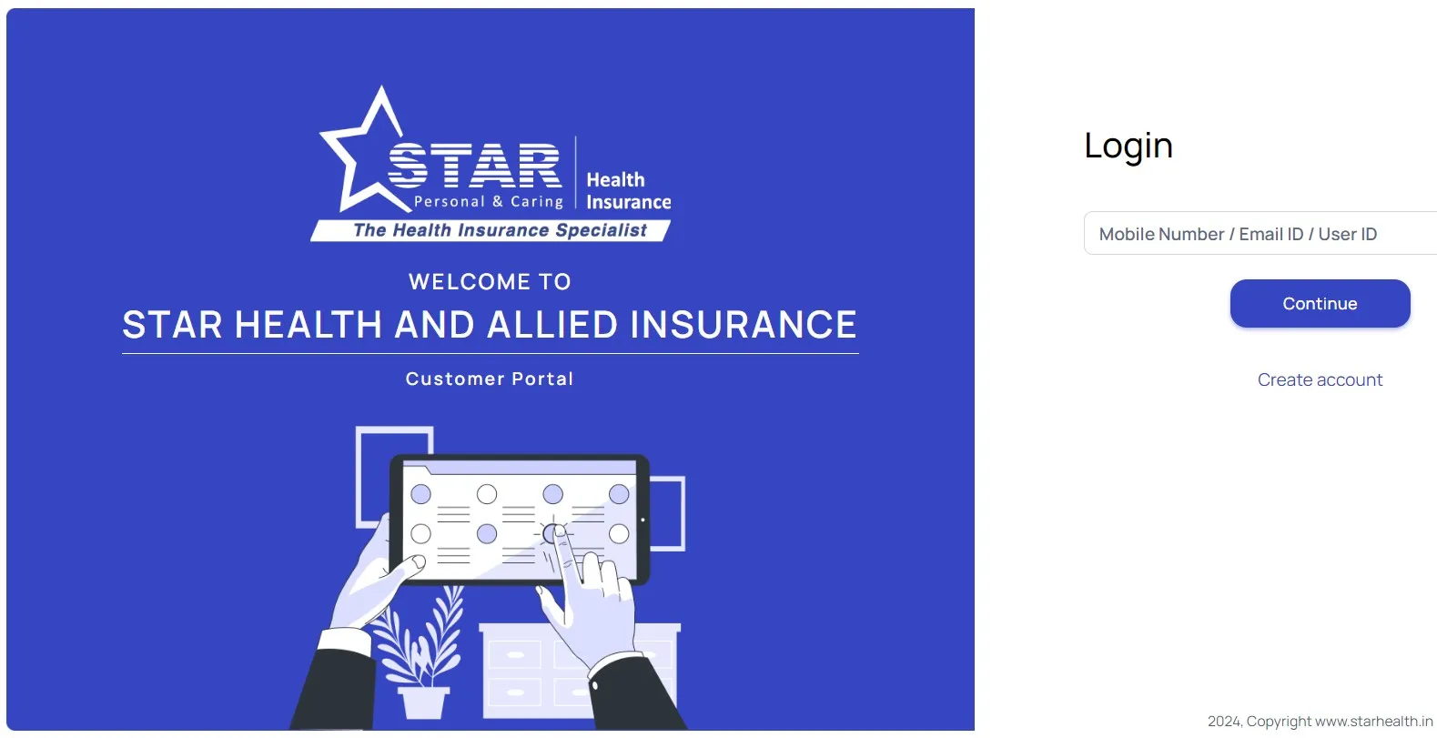 Star Health Insurance Login